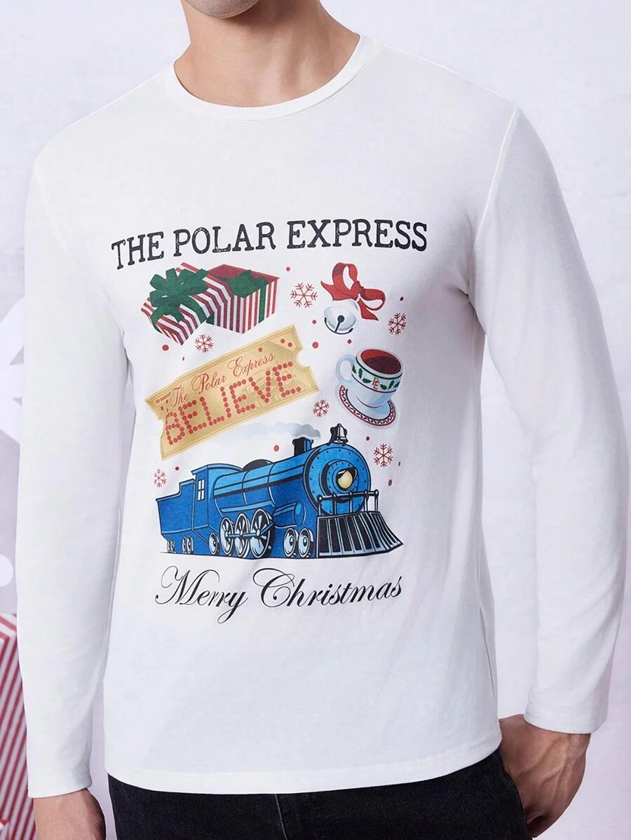 BIAŁY T-SHIRT PRINT