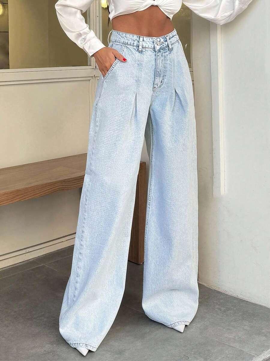 NIEBIESKIE SPODNIE JEANS