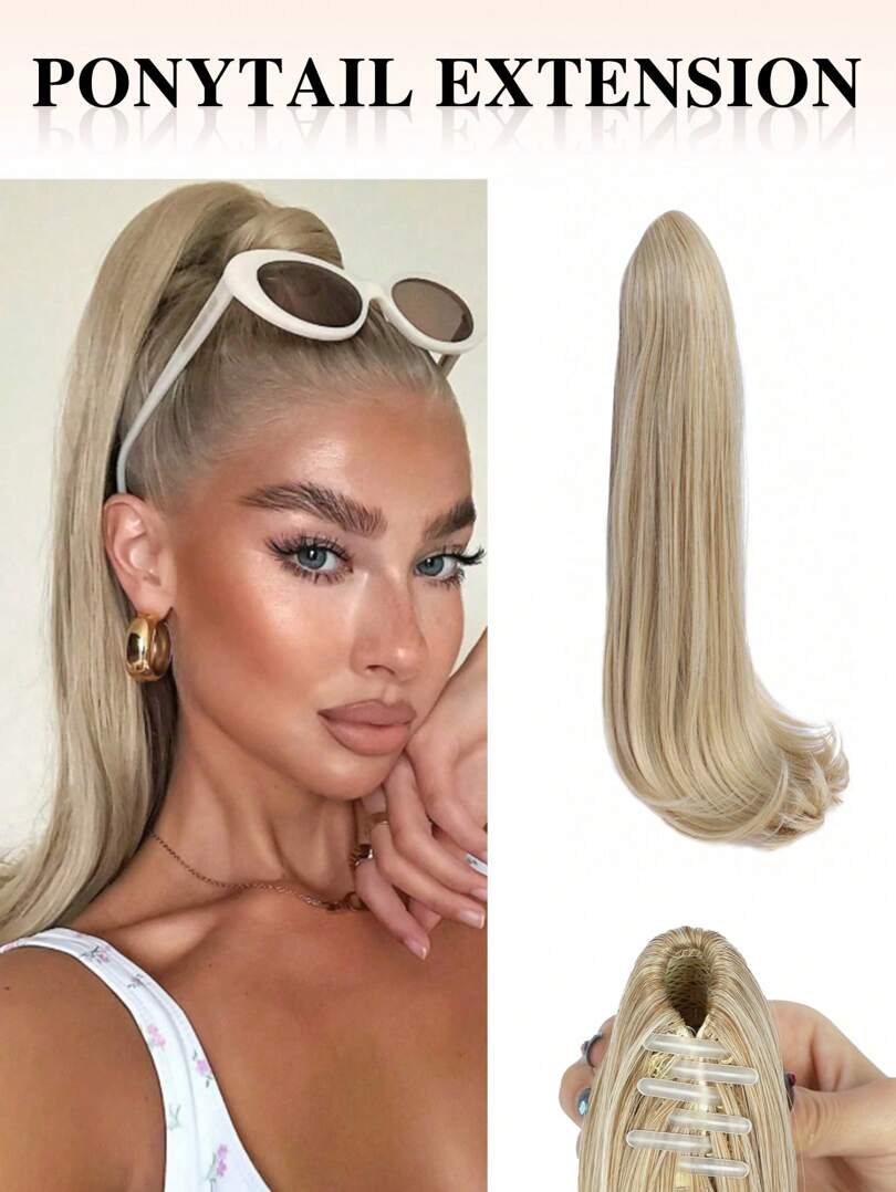 SZTUCZNE WŁOSY KUCYK BLOND