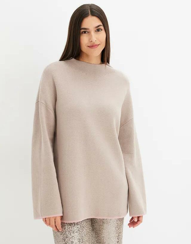 DWUSTRONNY SWETER STÓJKA