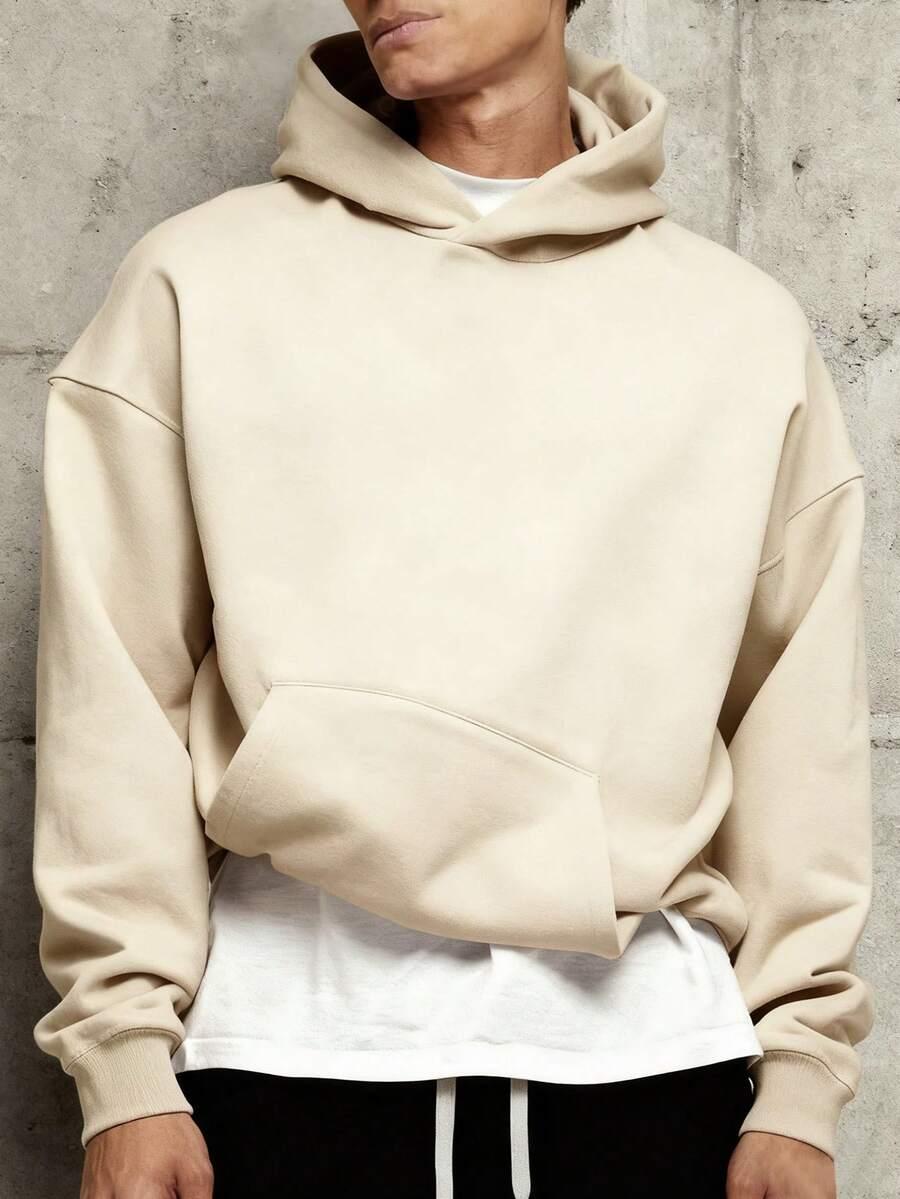 BEŻOWA BLUZA KAPTUR 