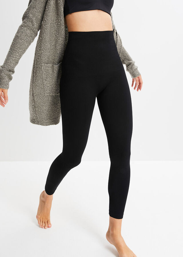 MODELUJĄCE CZARNE LEGGINSY Z WYSOKIM STANEM