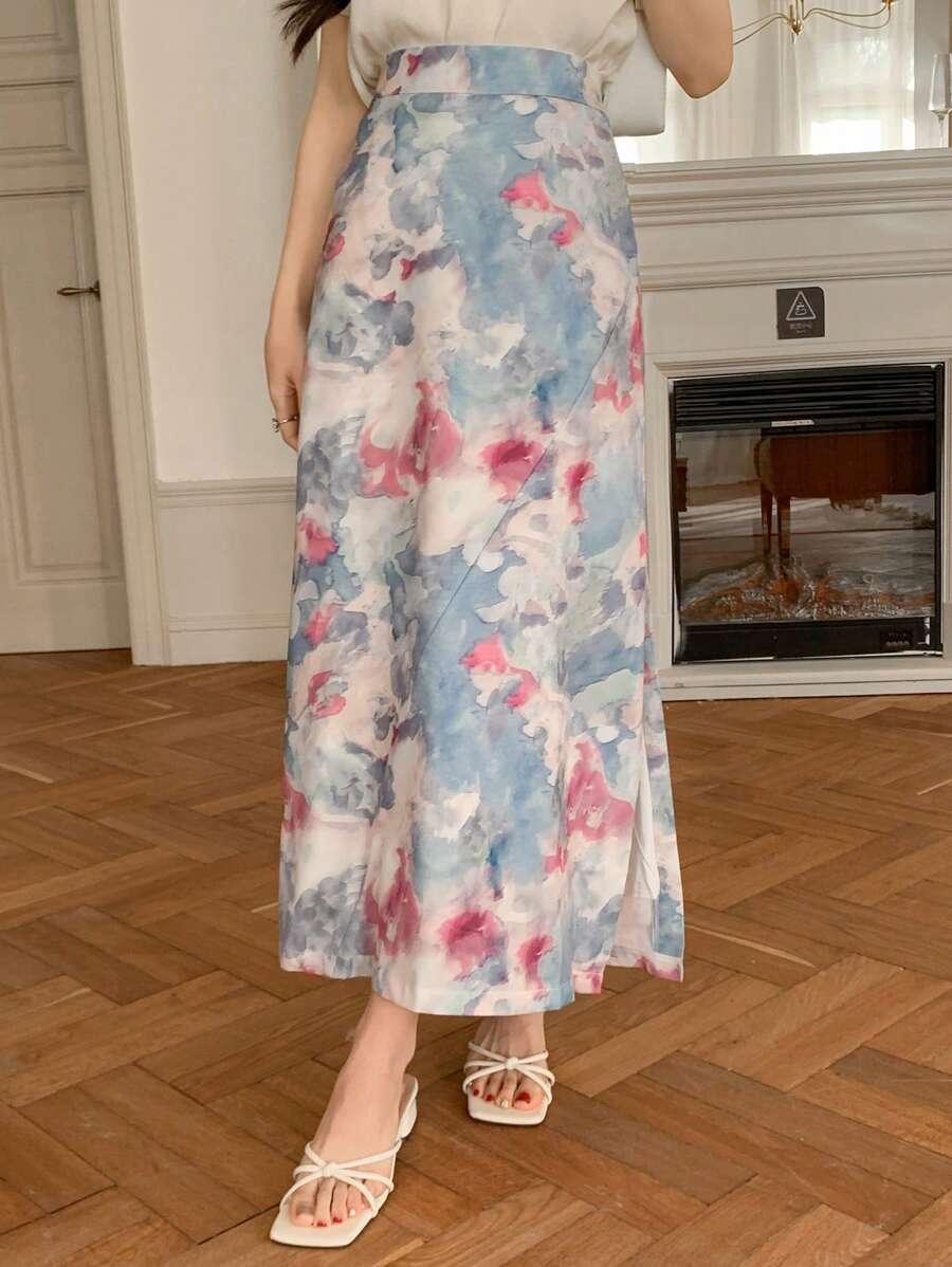 maxi spódnica print