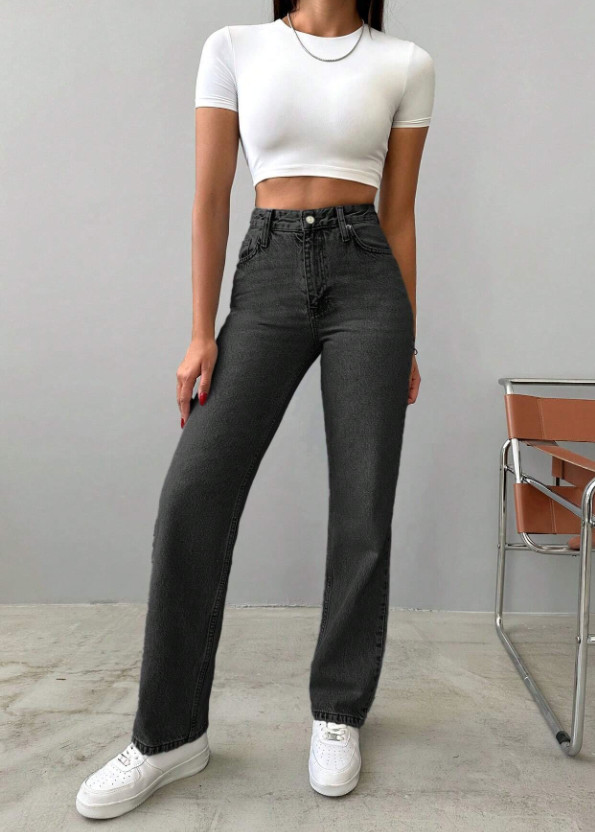 SPODNIE JEANS WYSOKI STAN 