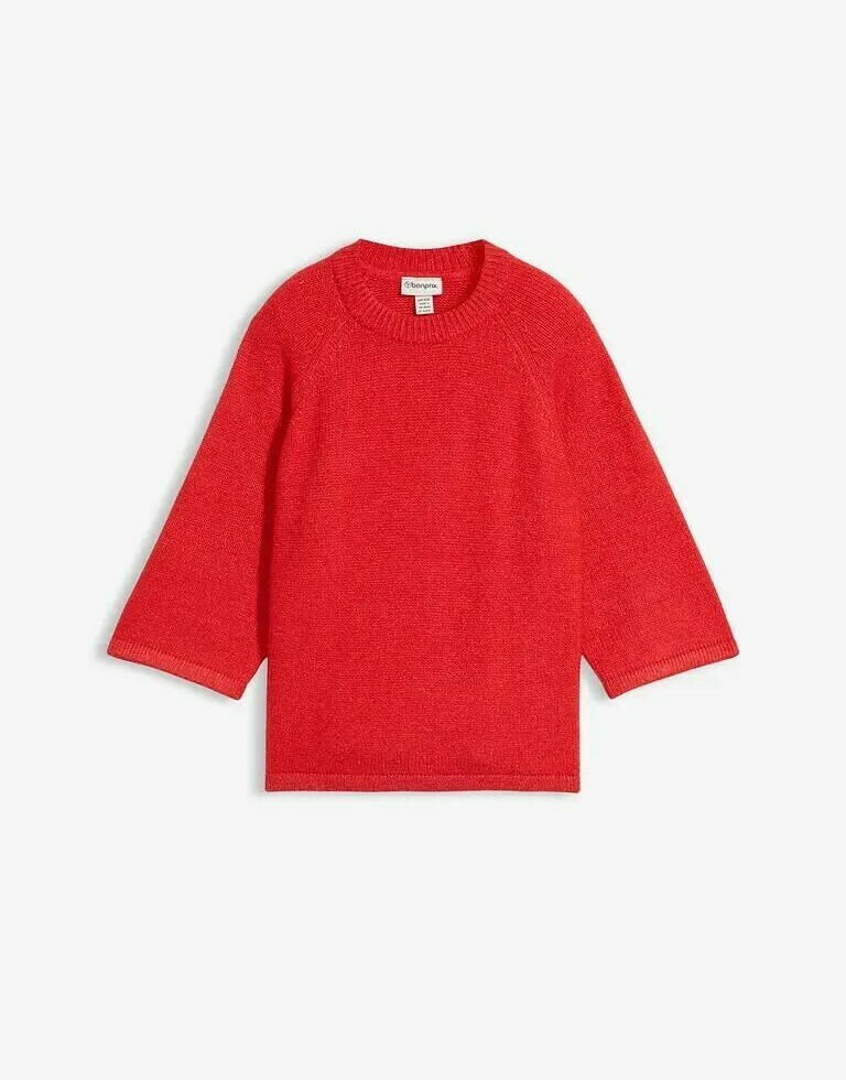 SWETER DAMSKI OVERSIZE Z RĘKAWEM 3/4