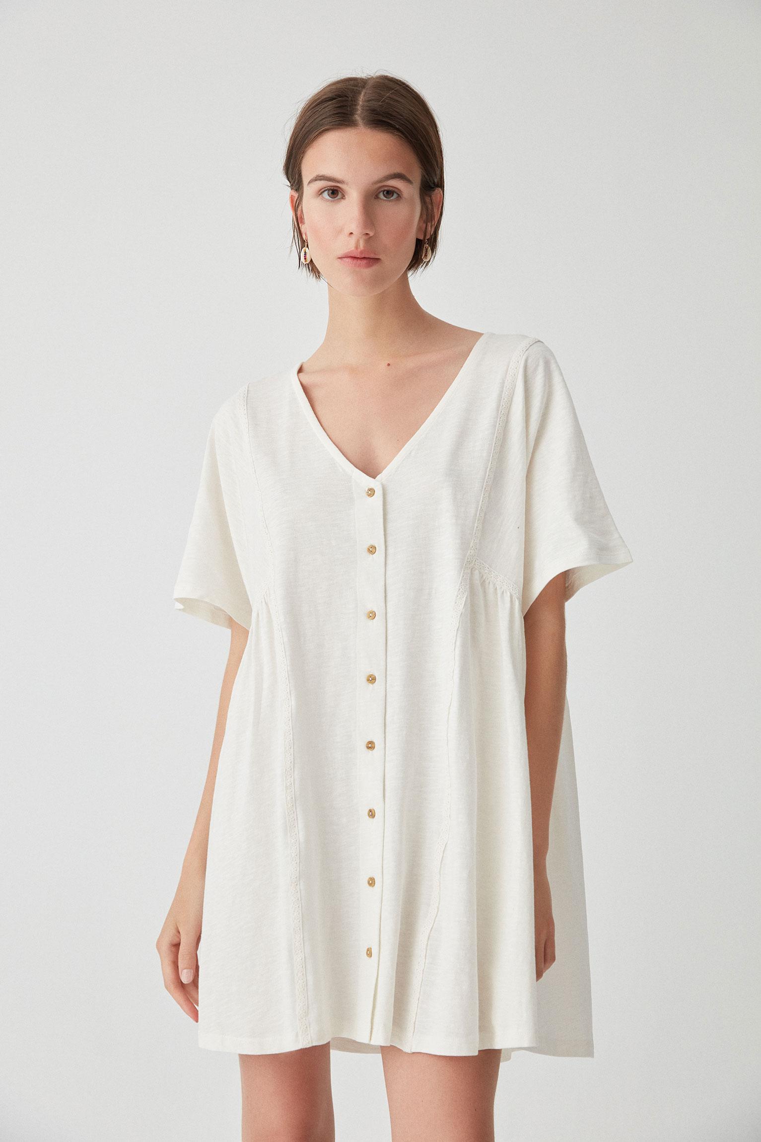 MINI SUKIENKA V NECK