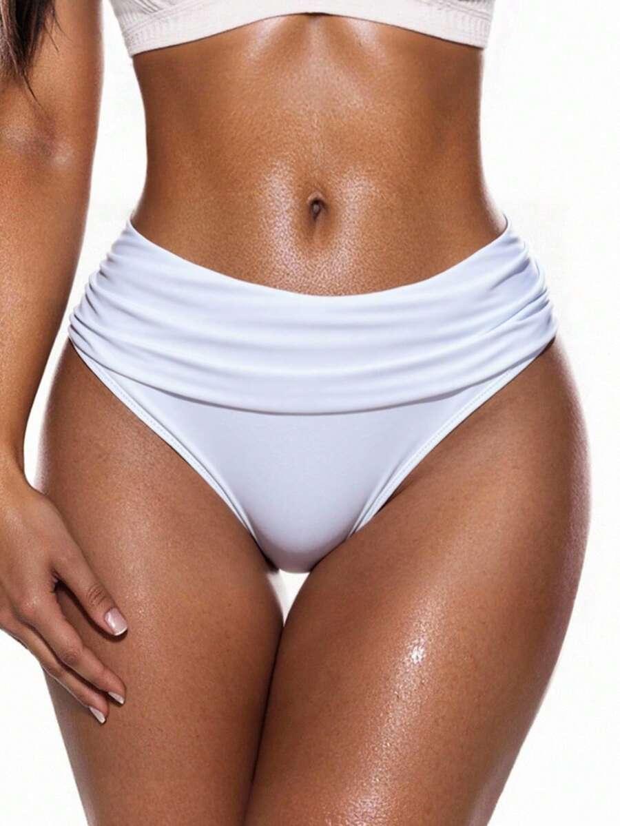 biały dół od bikini