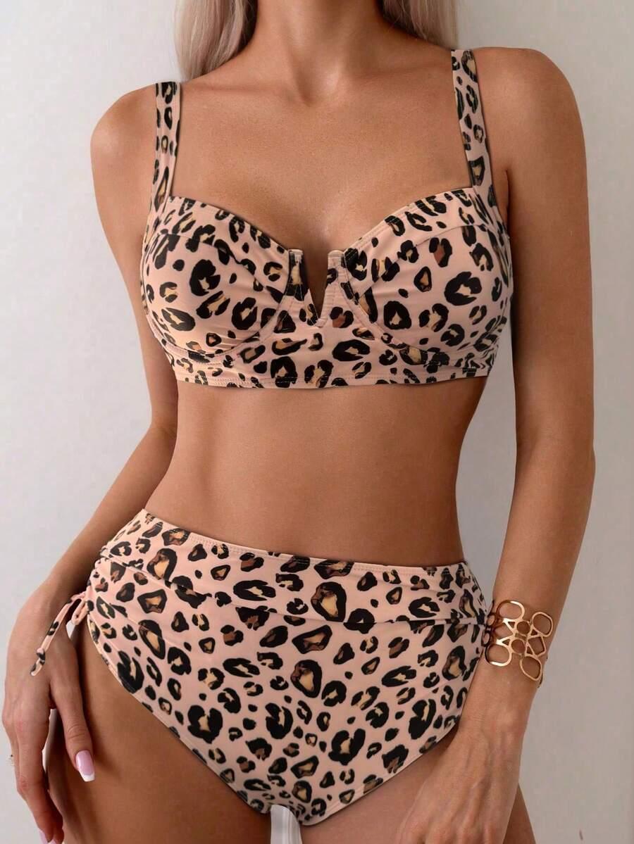 DWUCZĘŚCIOWY STRÓJ KĄPIELOWY ANIMAL PRINT