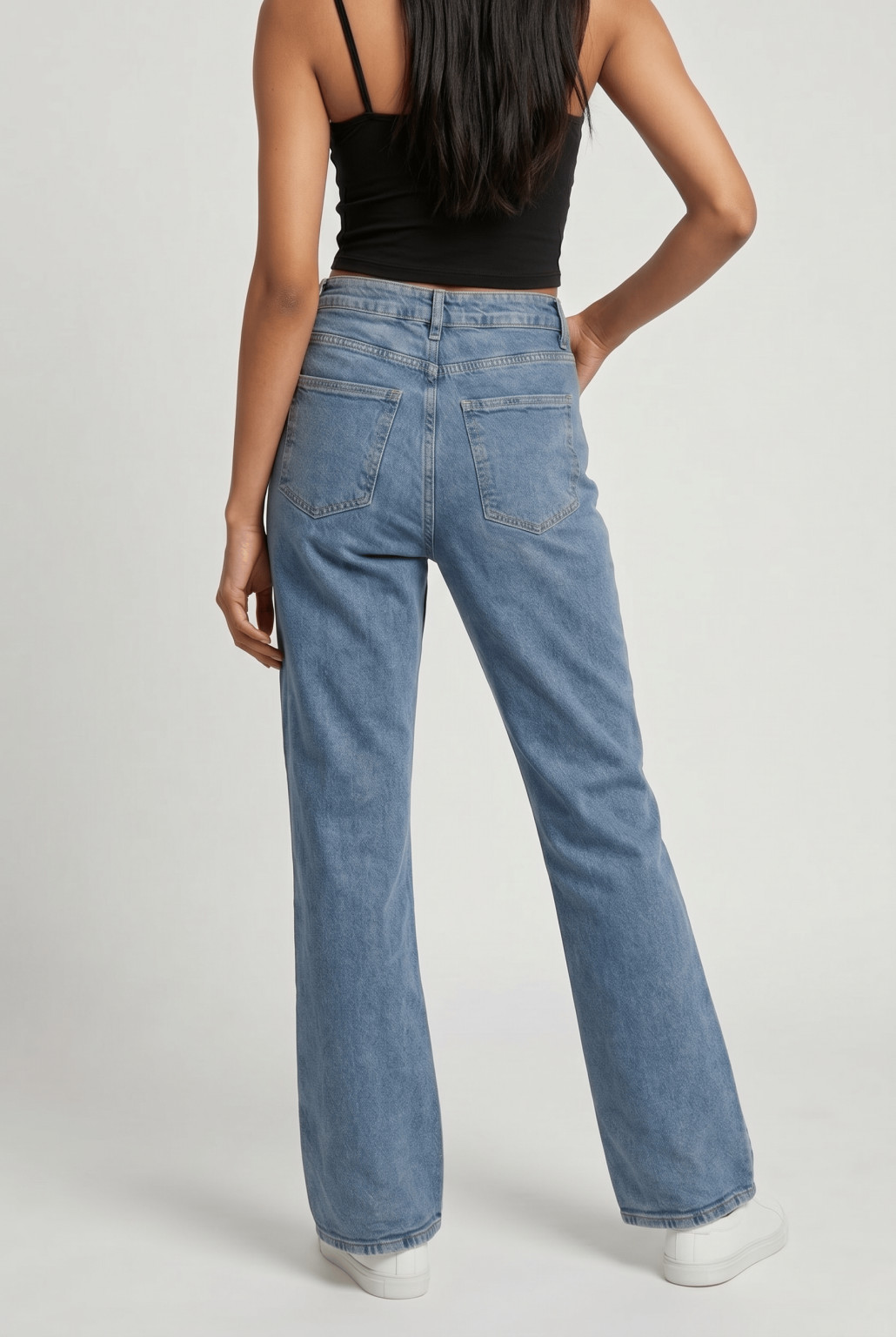 SPODNIE JEANS WYSOKI STAN ripped