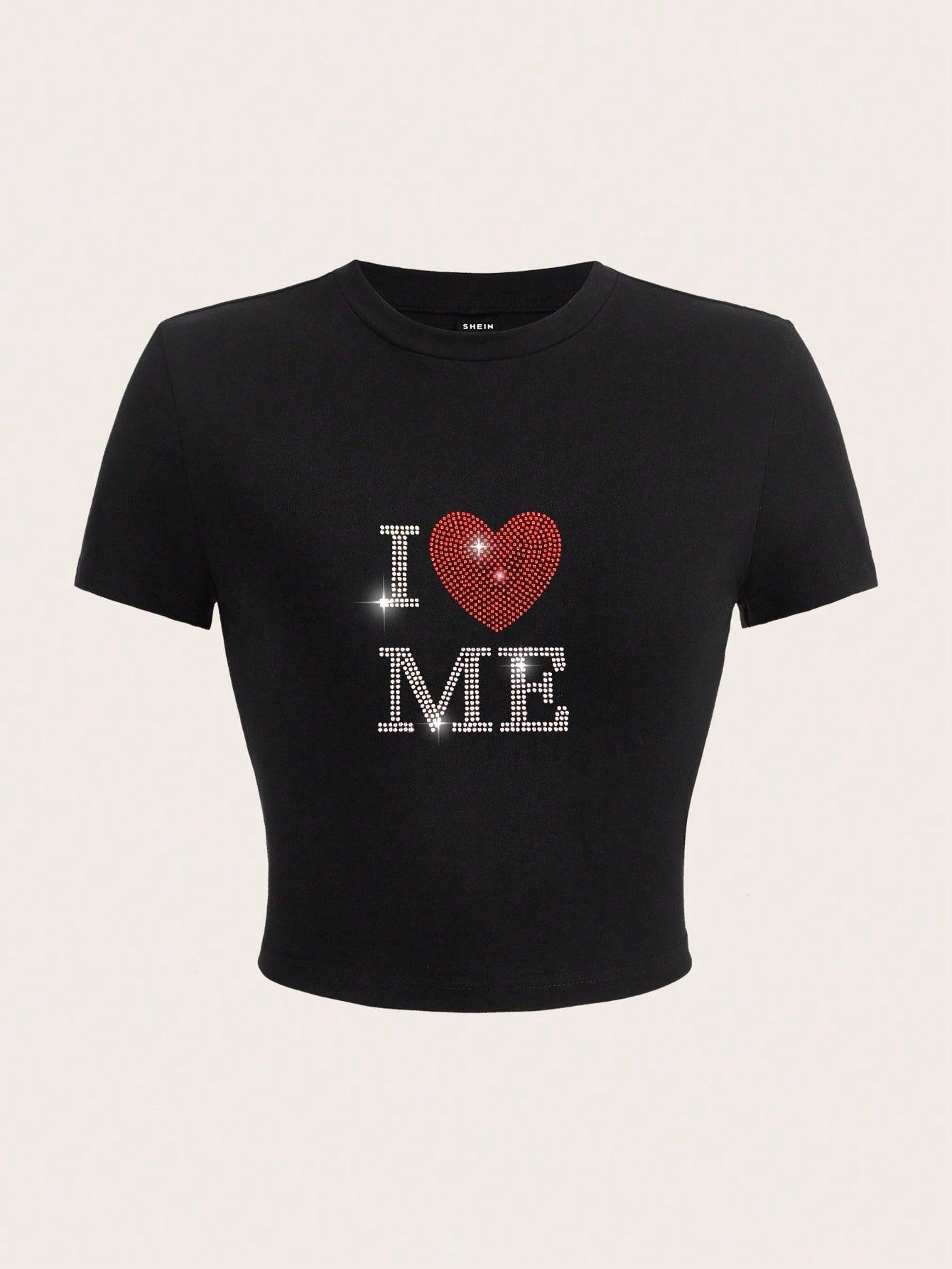czarny top print