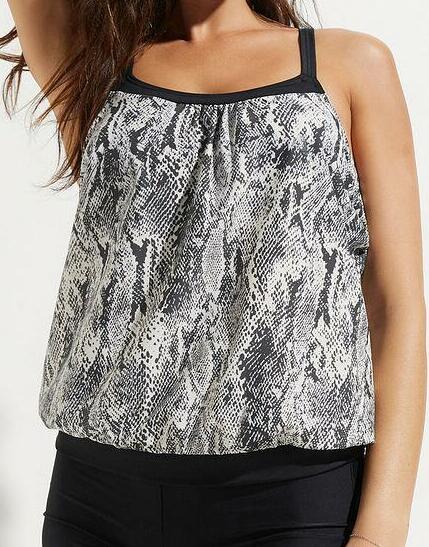 TOP OD TANKINI W ZWIERZĘCY WZÓR