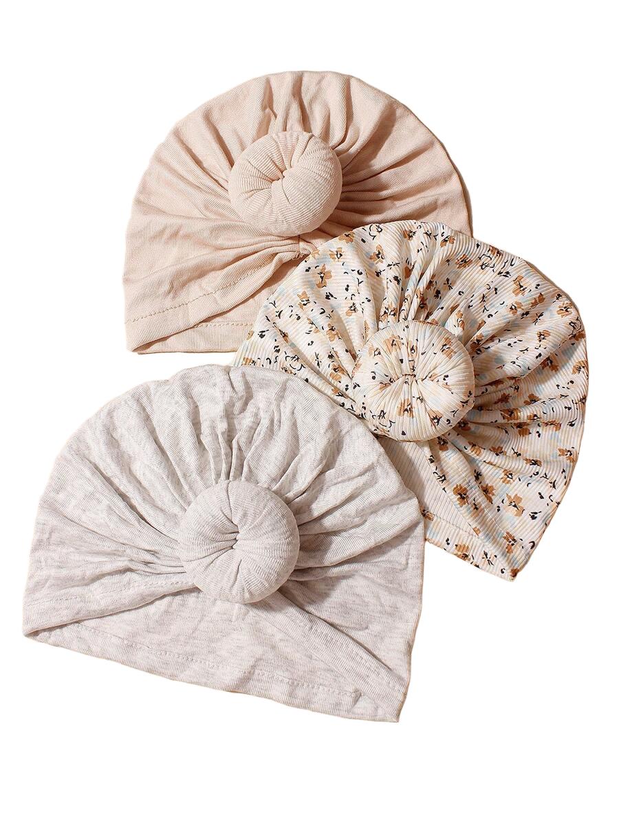 letnia czapka niemowlęca 3-pack