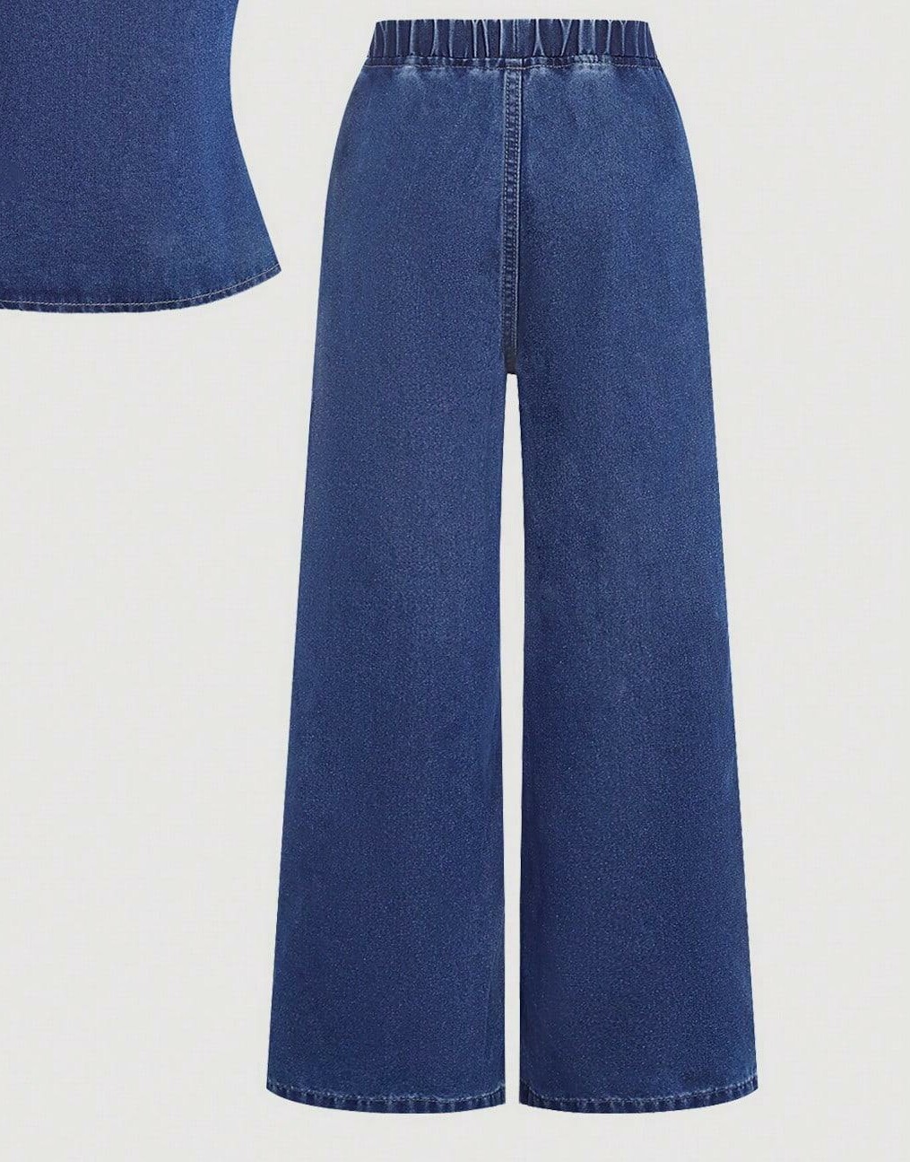 niebieskie spodnie jeans