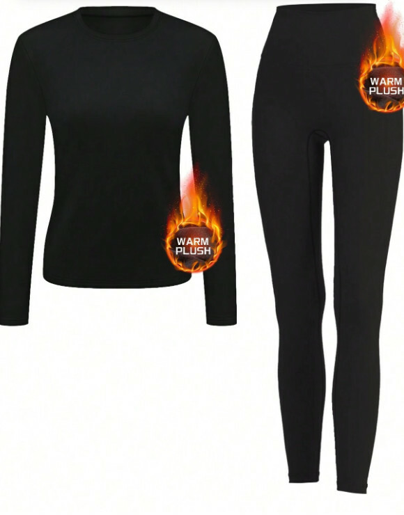CZARNY KOMPLET LEGGINSY BLUZKA