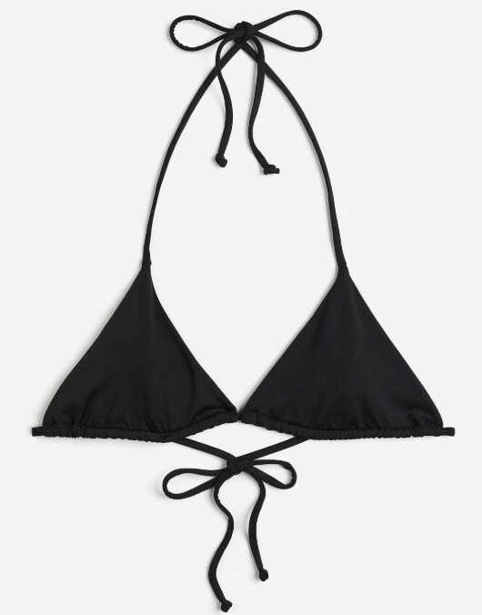 CZARNA GÓRA OD BIKINI WIĄZANIE