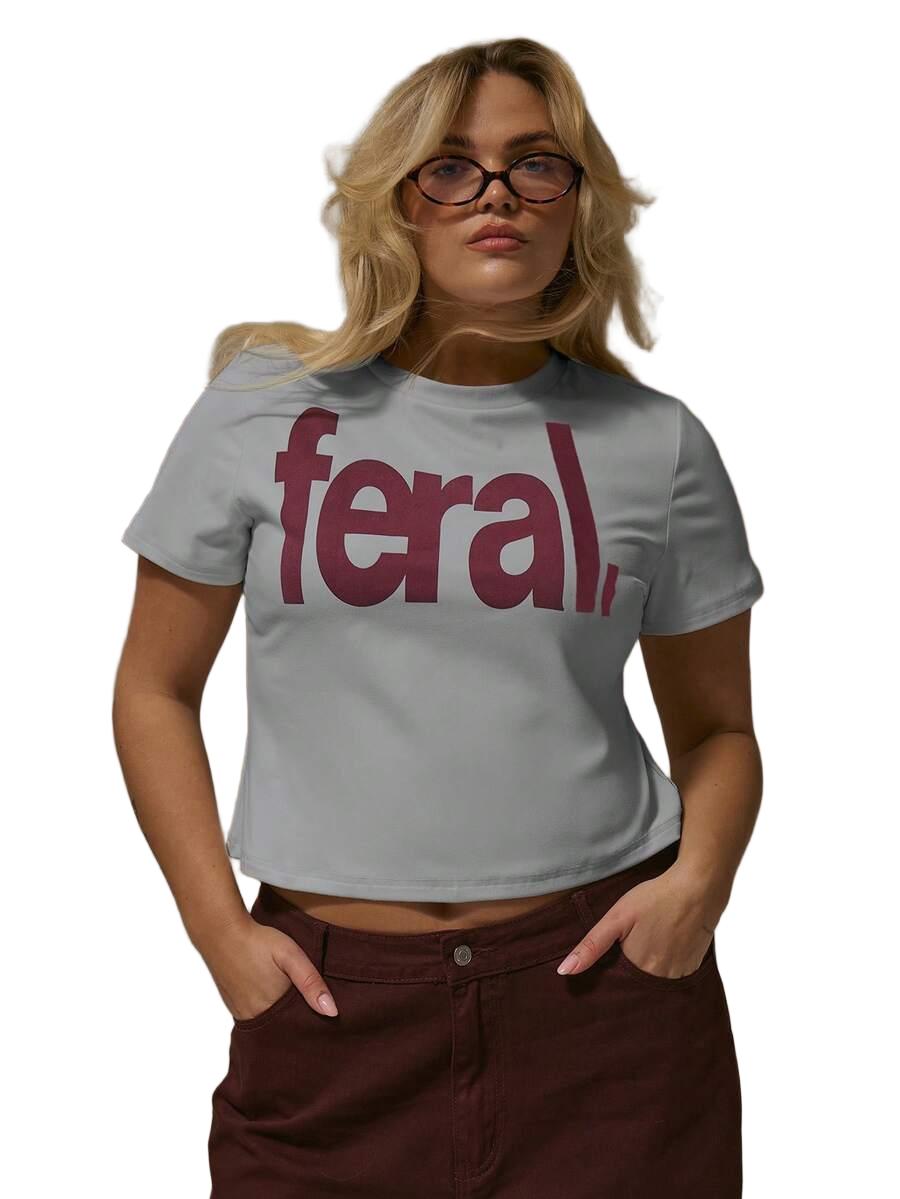 T-SHIRT DAMSKI OKRĄGŁY DEKOLT