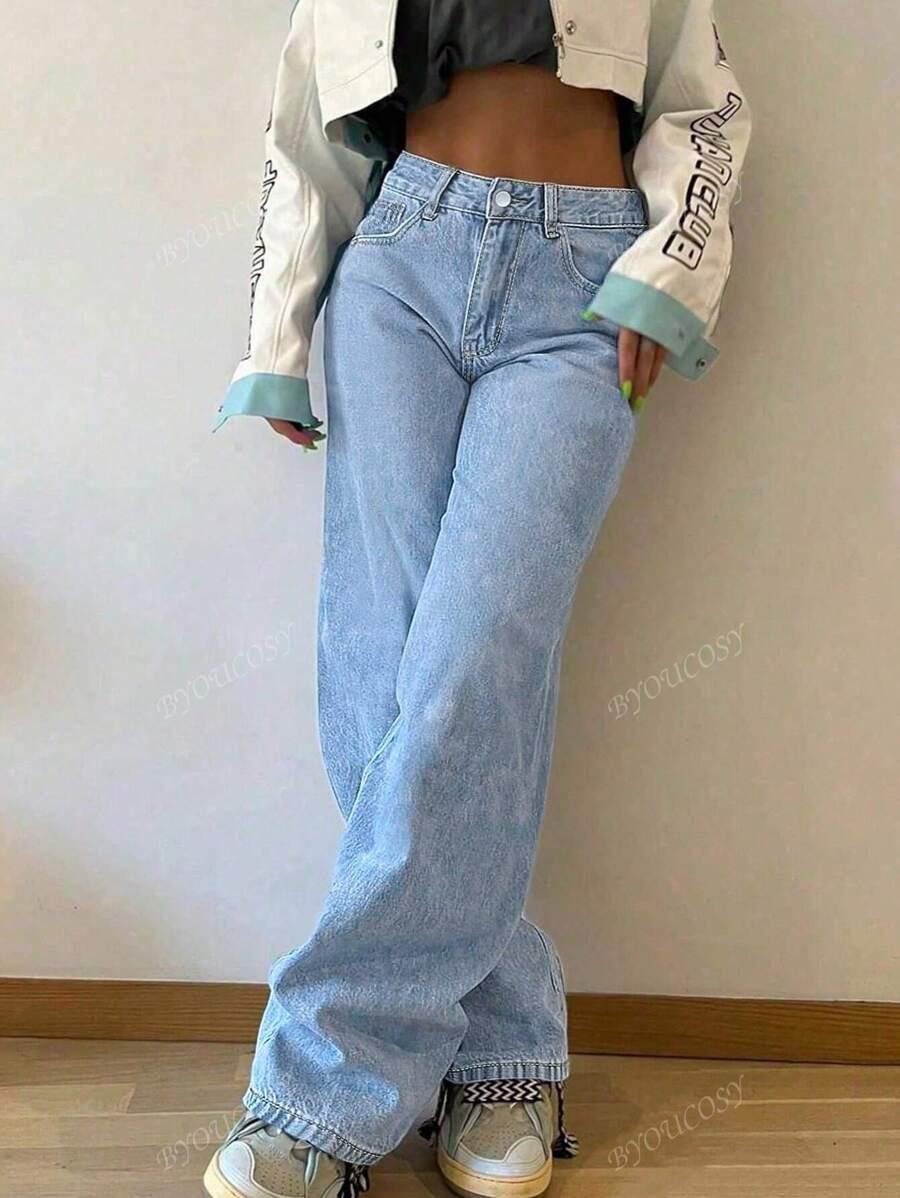 NIEBIESKIE SPODNIE JEANS