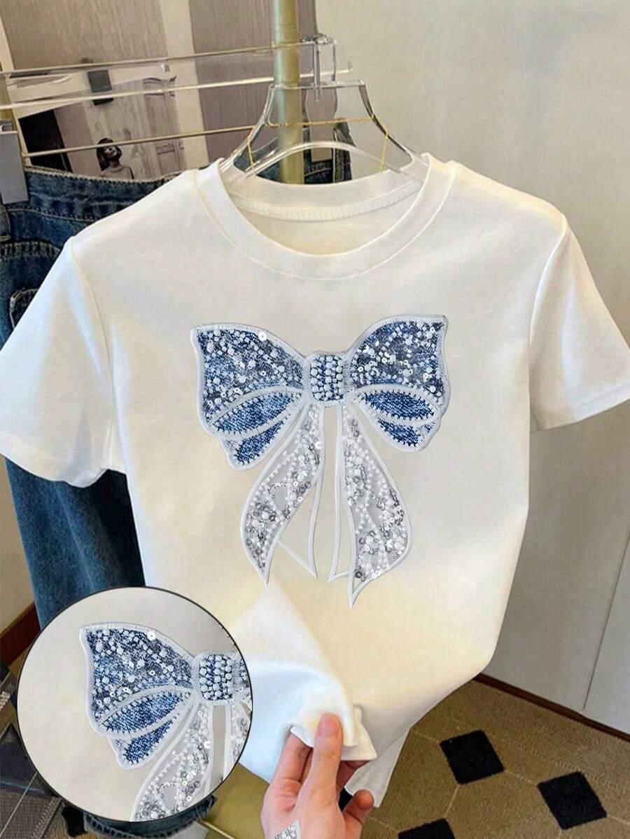 BIAŁY T-SHIRT NADRUK