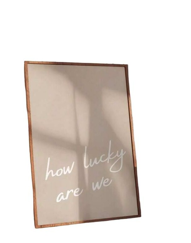 beżowy plakat na ścianę
