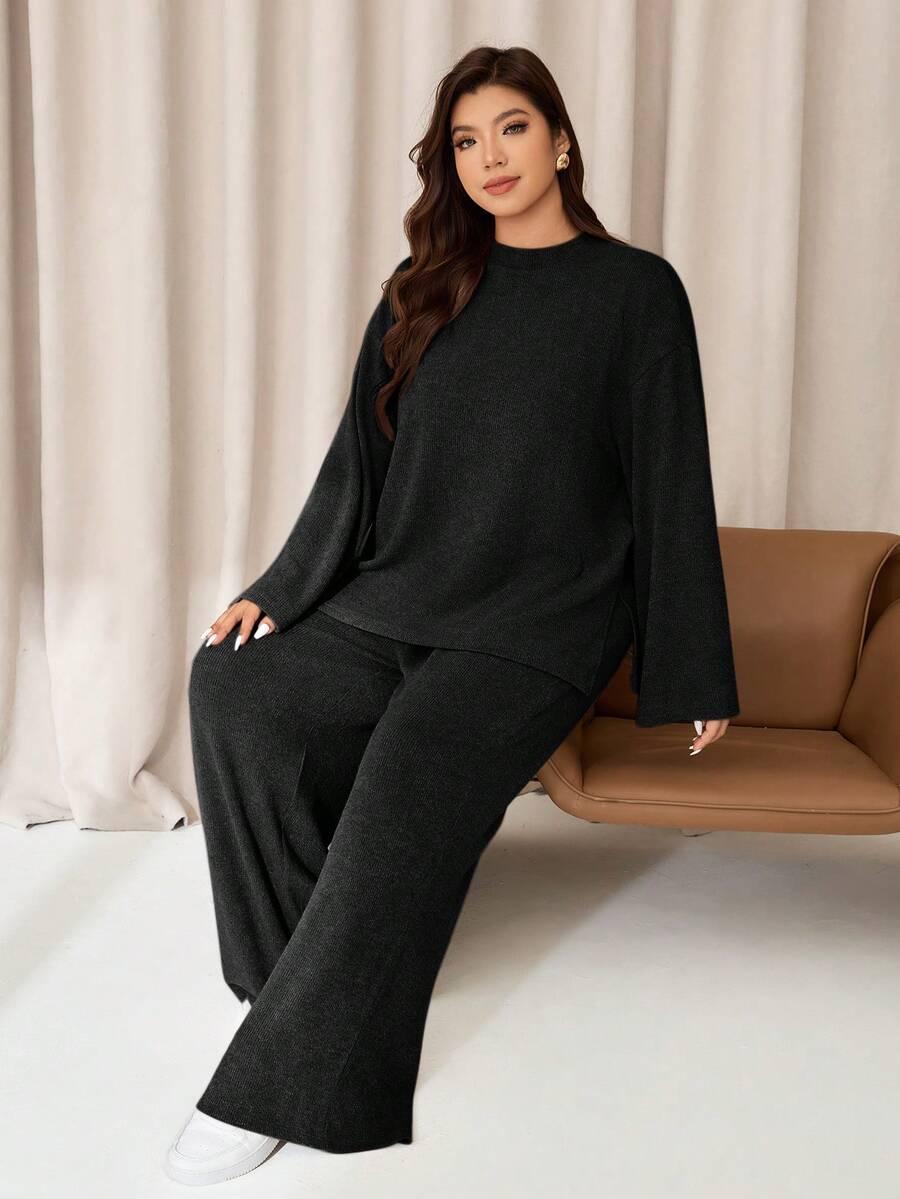 sweter spodnie komplet