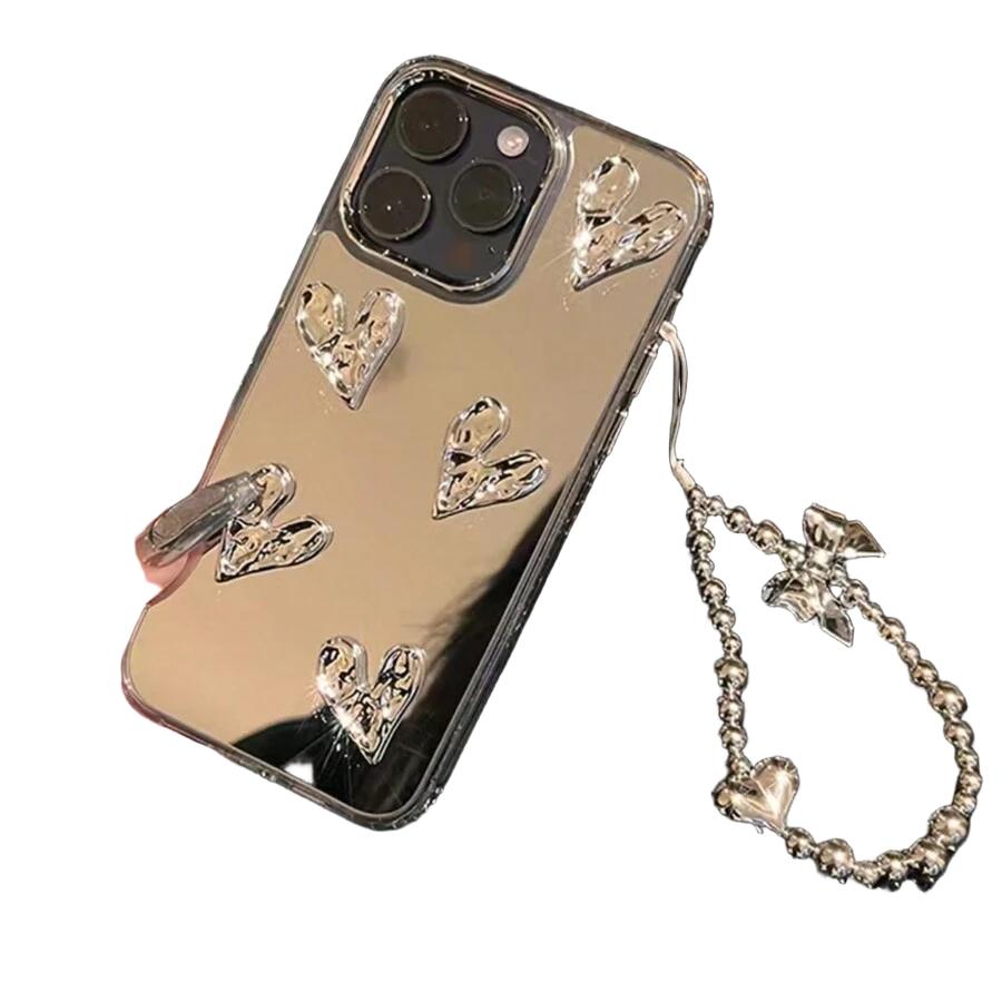 srebrne etui na telefon iphone x/xs
