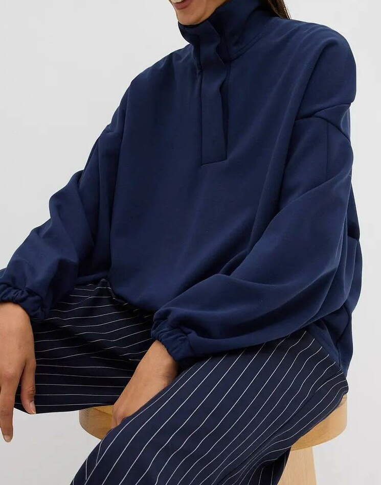 BLUZA DAMSKA REGULAR WKŁADANA PRZEZ GŁOWĘ