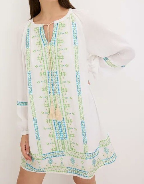 SUKIENKA BOHO MINI Z HAFTEM