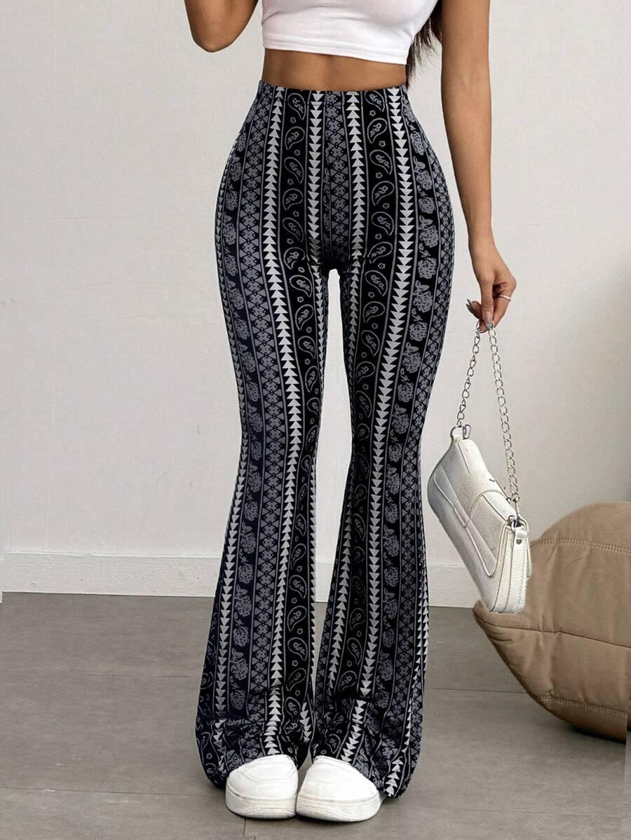 legginsy dzwony wzór