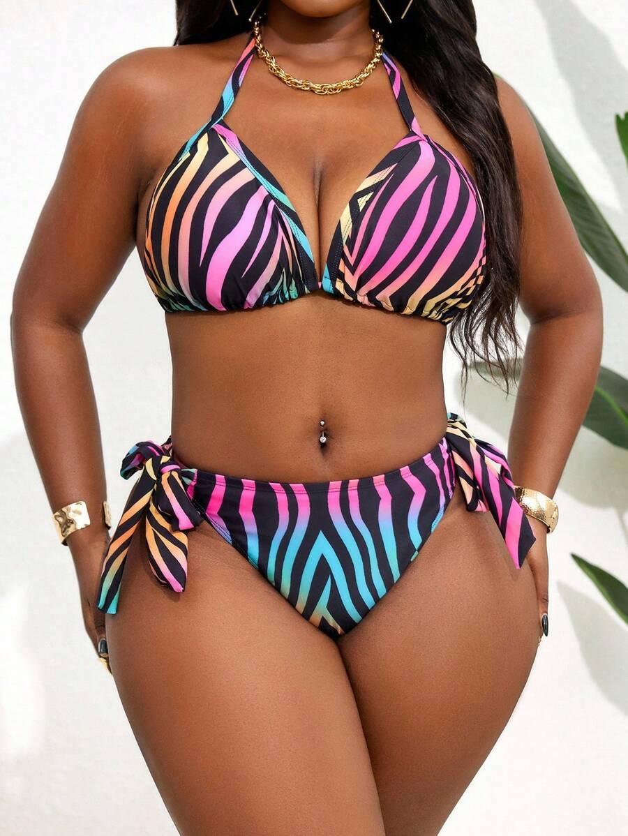 DWUCZĘŚCIOWY STRÓJ KĄPIELOWY ANIMAL PRINT
