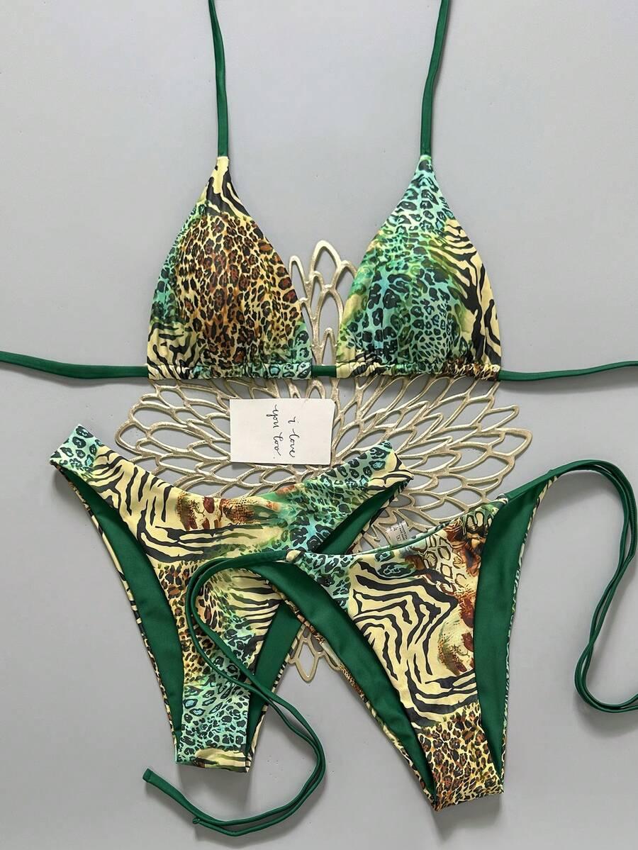 TRZYCZĘŚCIOWY KOMPLET BIKINI PRINT