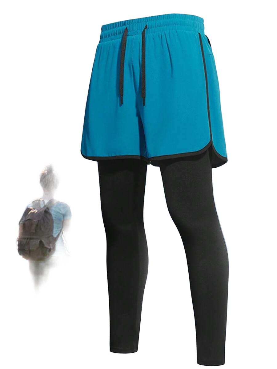 Legginsy sportowe ze spodenkami