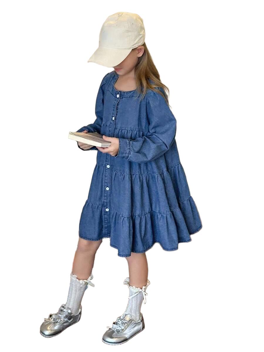 SUKIENKA DZIECIĘCA JEANSOWA