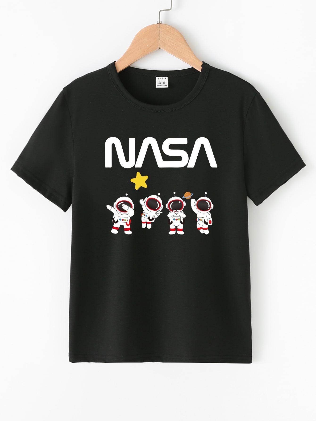 czarny t-shirt okrągły dekolt