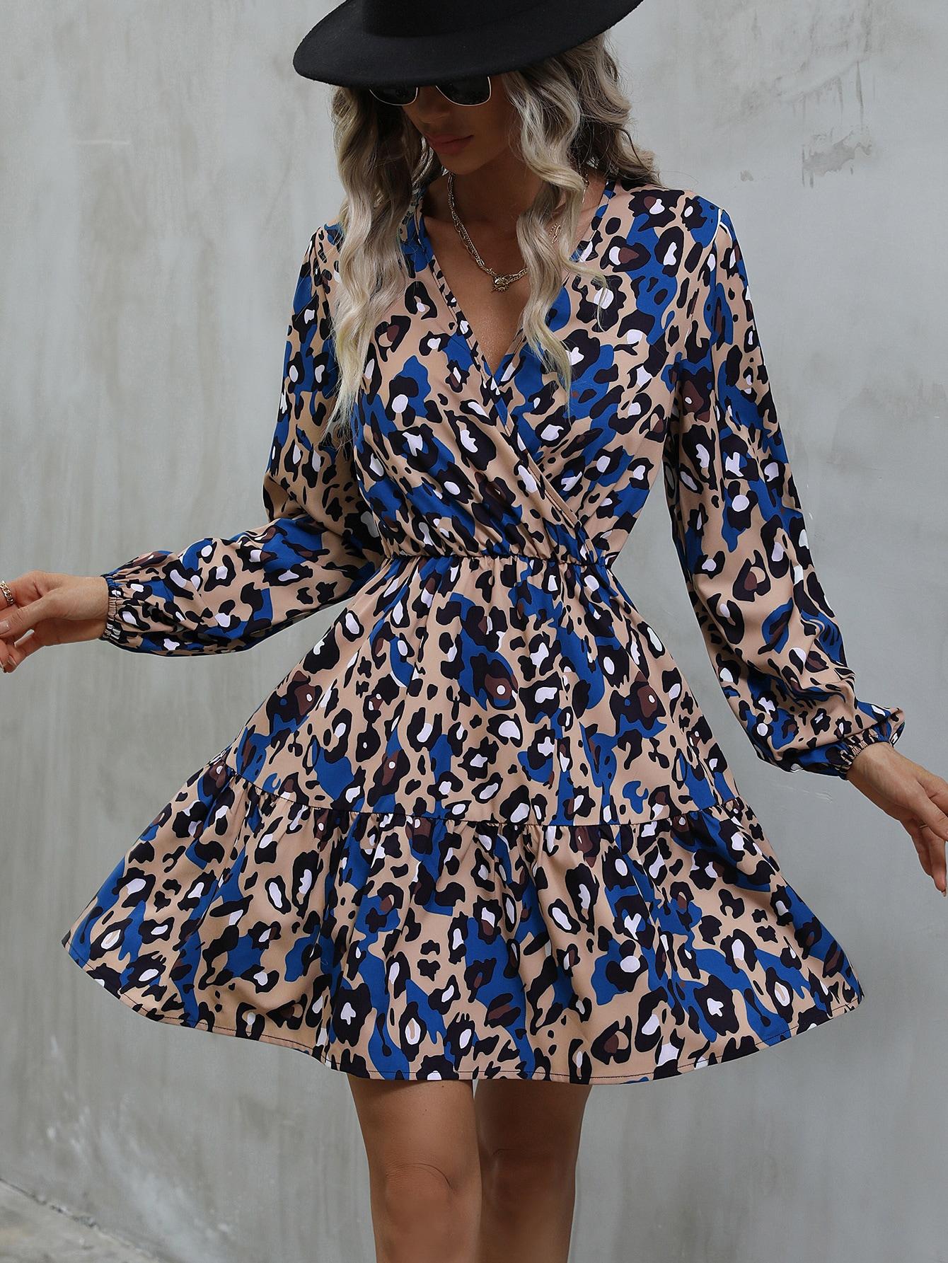 mini sukienka animal print