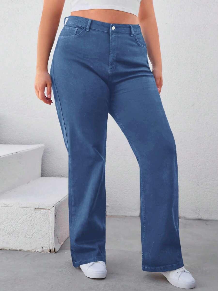 NIEBIESKIE SPODNIE JEANS