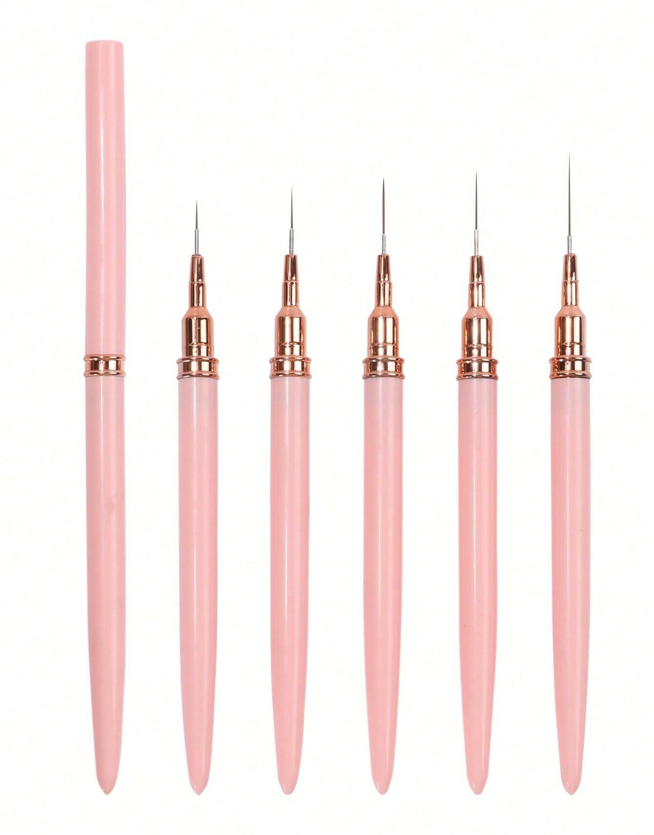 zestaw pędzli do paznokci 5-pack