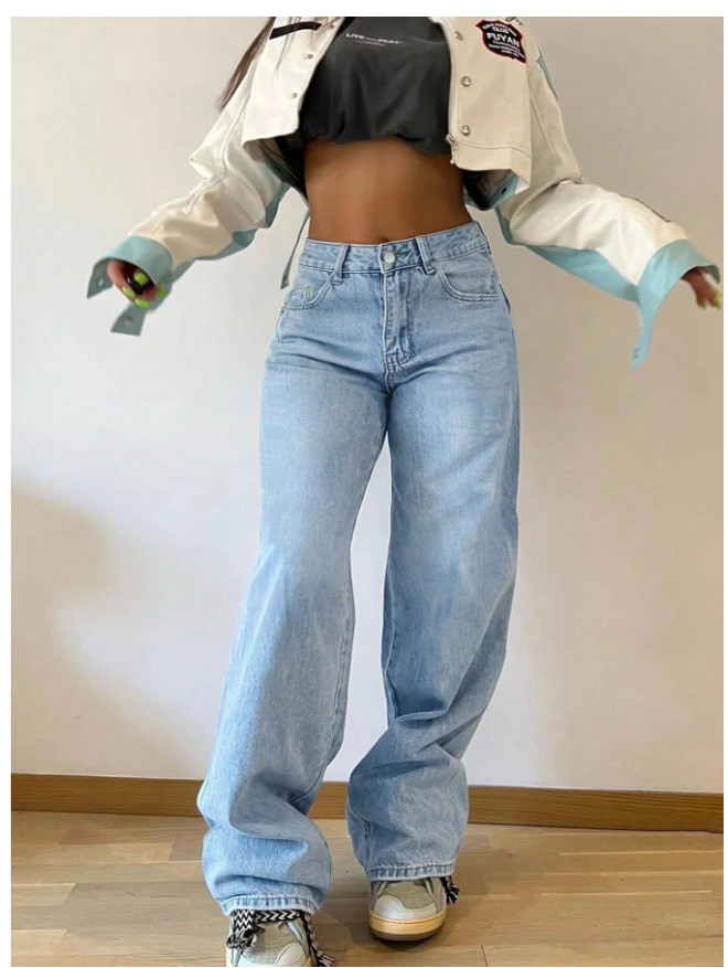 NIEBIESKIE SPODNIE JEANS