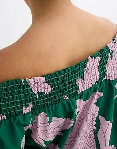 SUKIENKA MAXI OVERSIZE PLUS SIZE BAWEŁNIANA DEKOLT CARMEN 