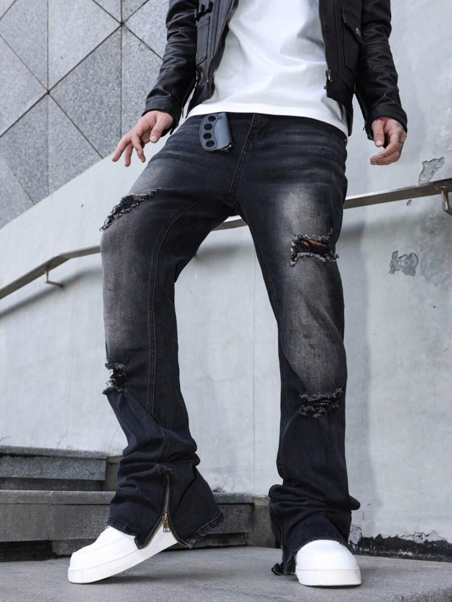 czarne spodnie jeans