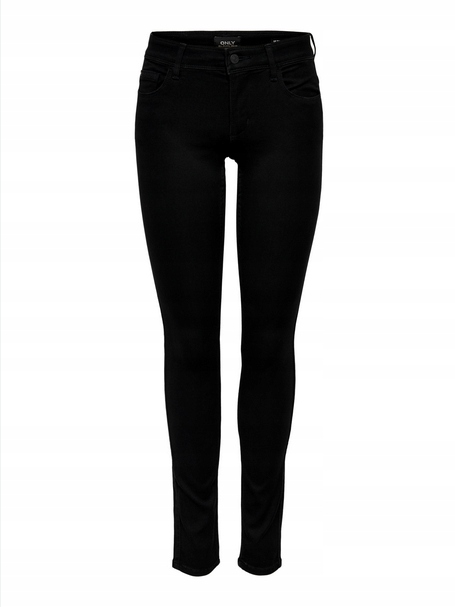 CZARNE SPODNIE JEANS RURKI