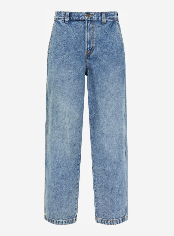 NIEBIESKIE SPODNIE BAGGY JEANS