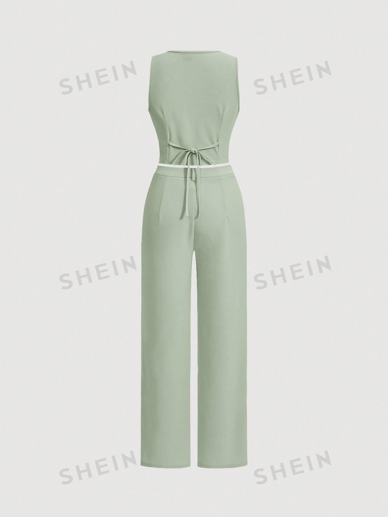 zielony top v-neck 