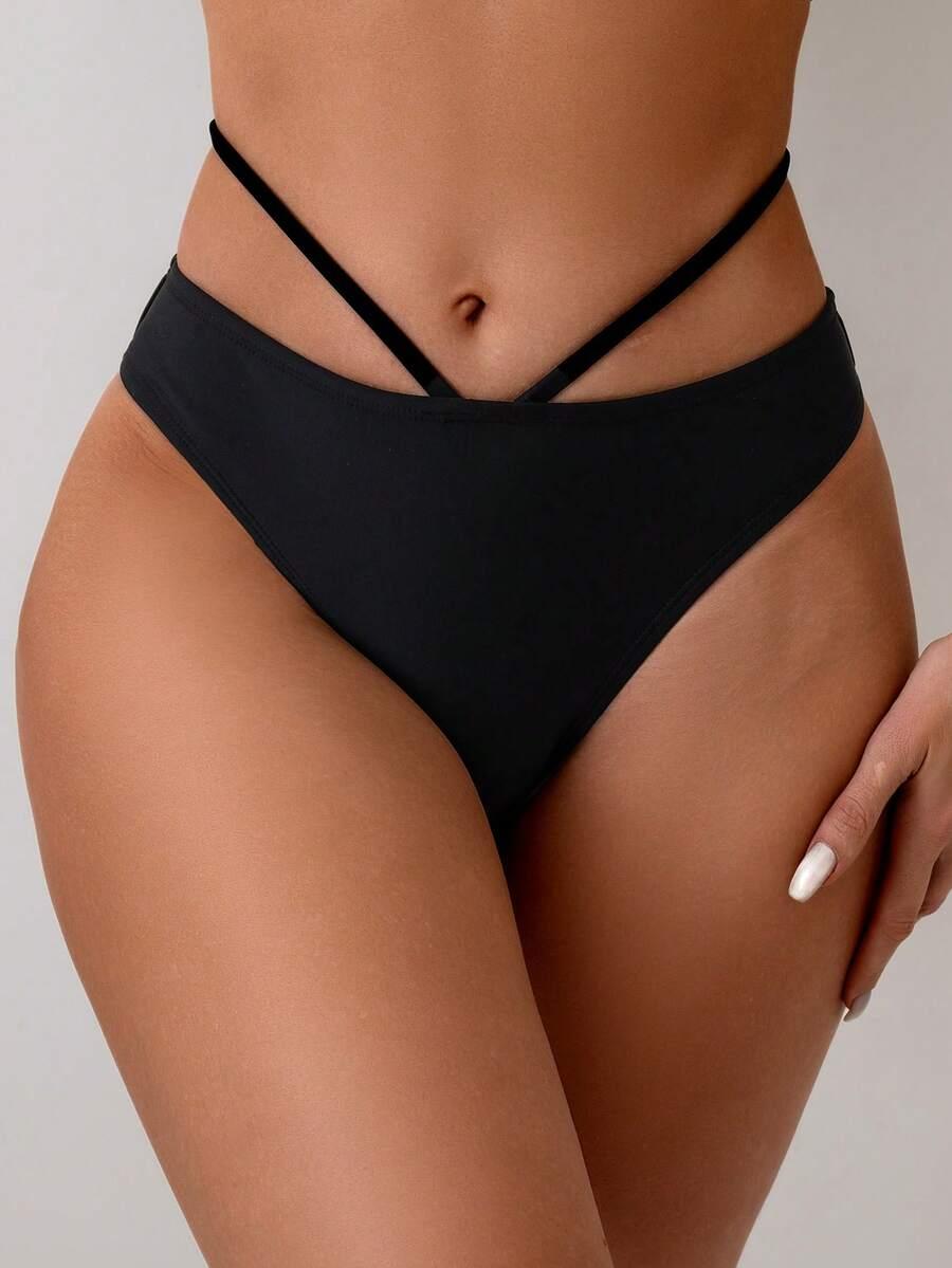 CZARNY dół od bikini