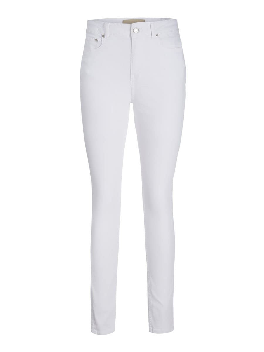 BIAŁE SPODNIE RURKI JEANS