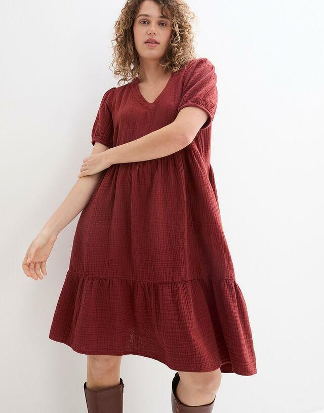 MINI SUKIENKA FALBANA TEKSTURA