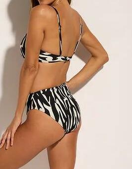BIKINI DAMSKIE DWUCZĘŚCIOWE ZE WZOREM 70D