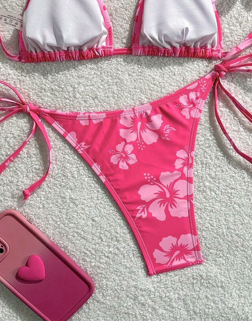 dół od bikini print 