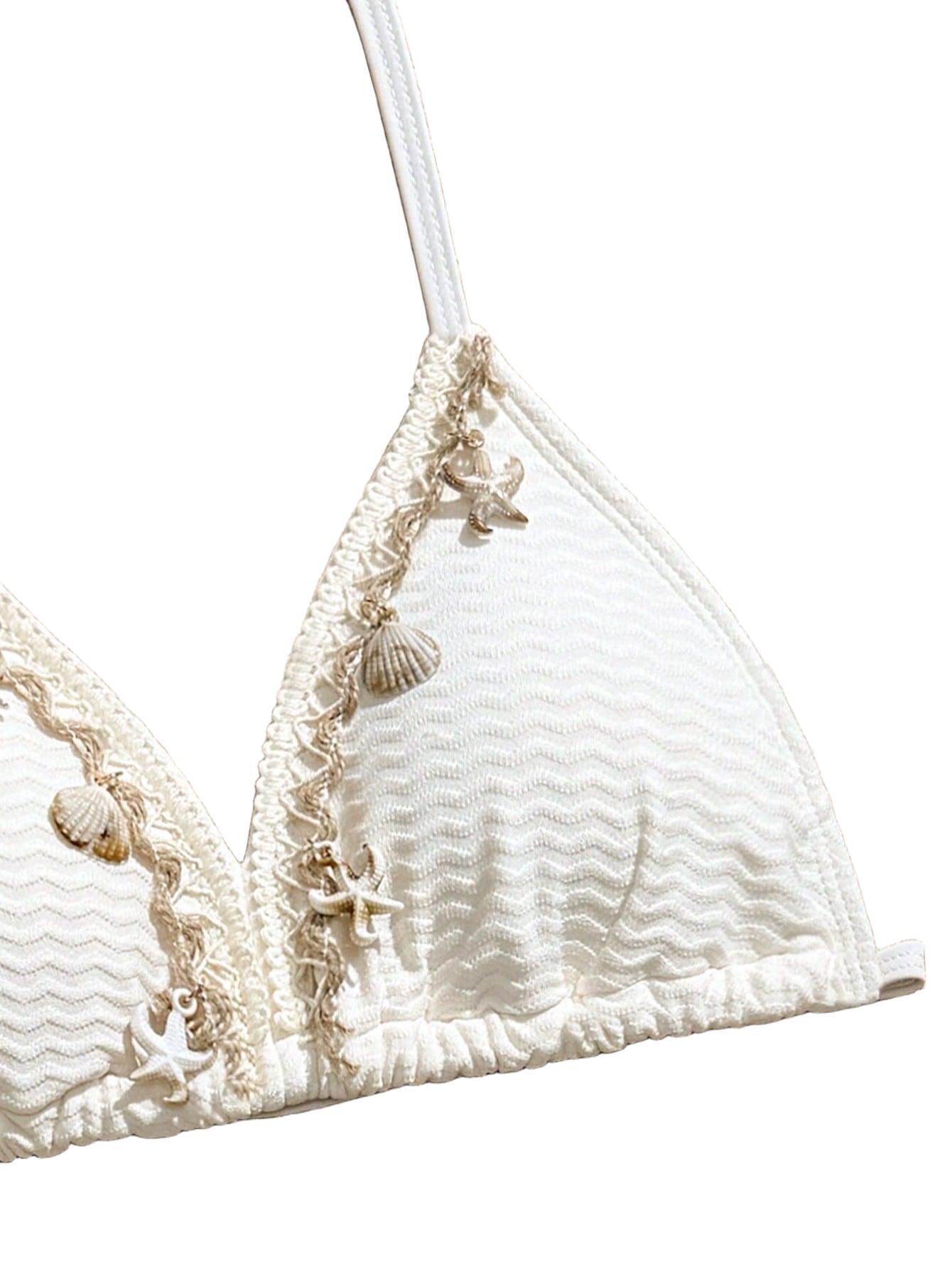 DWUCZĘŚCIOWE BIKINI DZIEWCZĘCE Z WIĄZANĄ SPÓDNICZKĄ