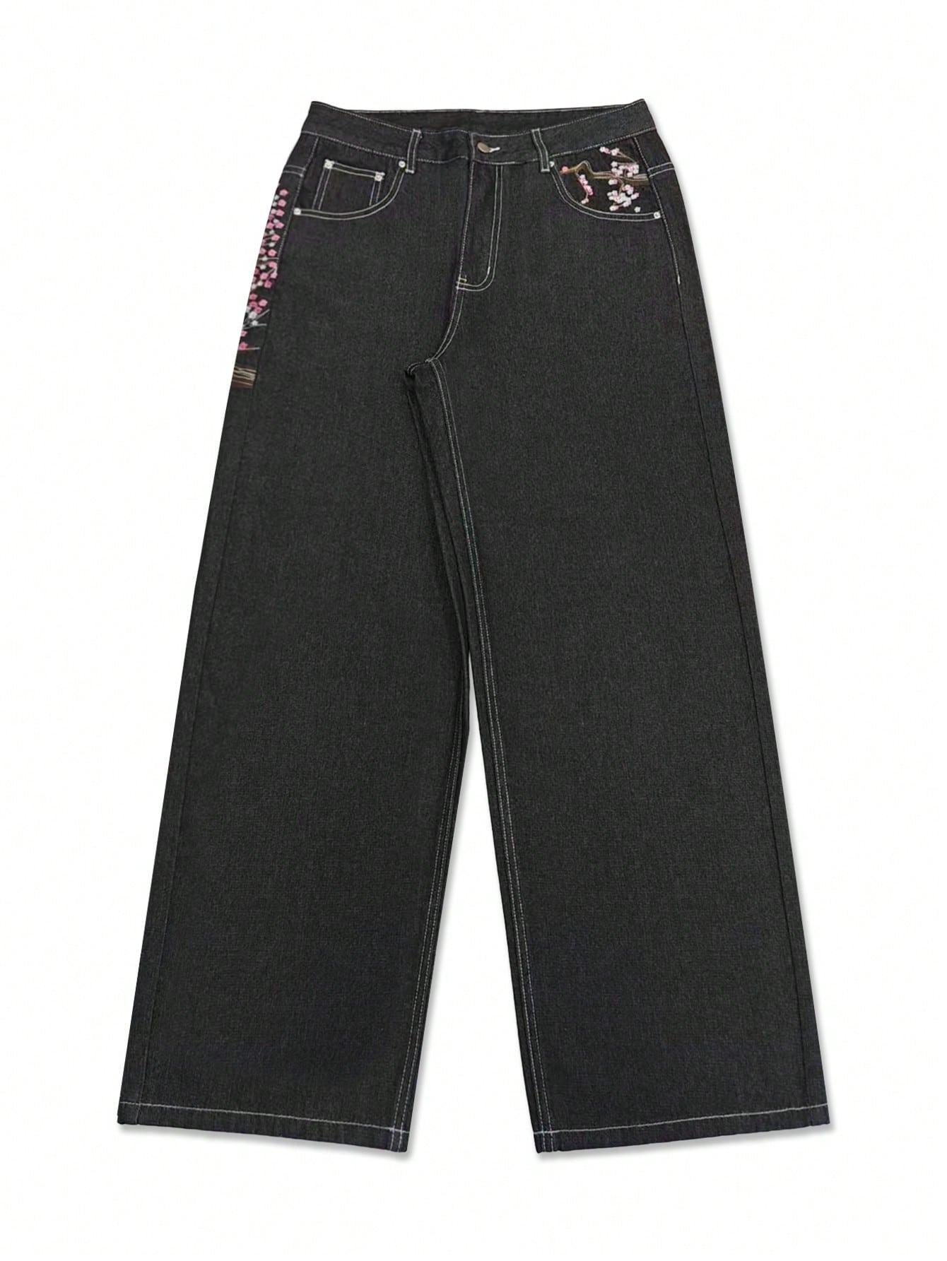 CZARNE JEANSY HAFT