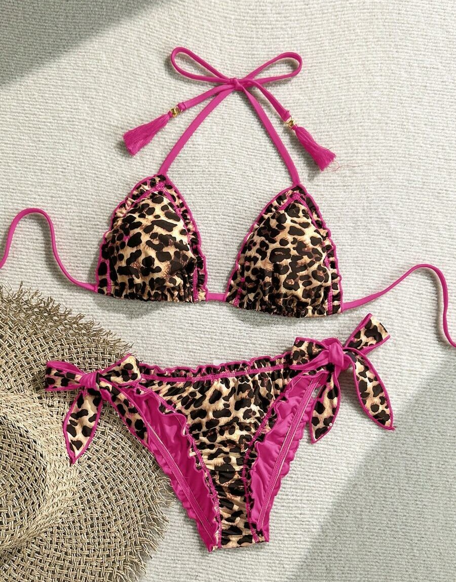 DWUCZĘŚCIOWY STRÓJ KĄPIELOWY ANIMAL PRINT